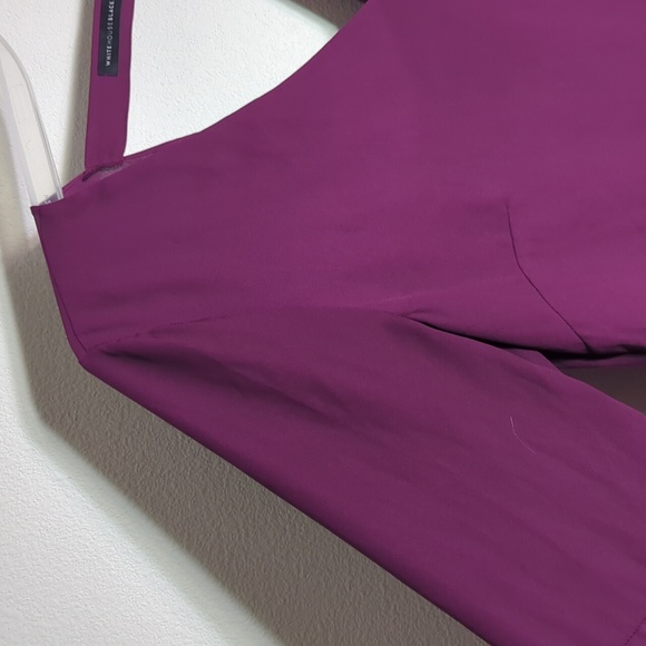 White House Black Market Women Shirt Blouse Bell Sleeves Vibrant Cut Out Size 10 - Picture 3 of 9